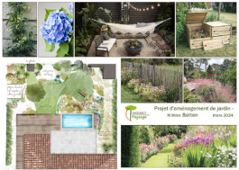 plan implantation aménagement paysager