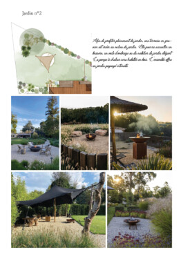 planche projet aménagement paysager