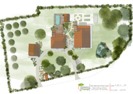 plan implantation aménagement paysager