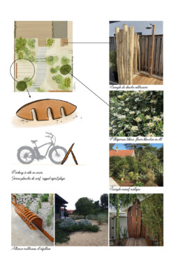 planche projet jardin hossegor
